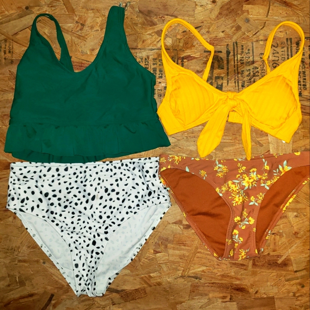 Juniors XS Target bathing suit lot both NWOT